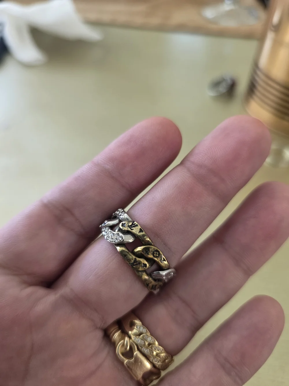 Vuitton  Chain Cuban Link Ring - Women Jewelry